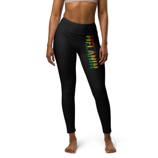 MELANIN WORD CLUSTER Yoga Leggings