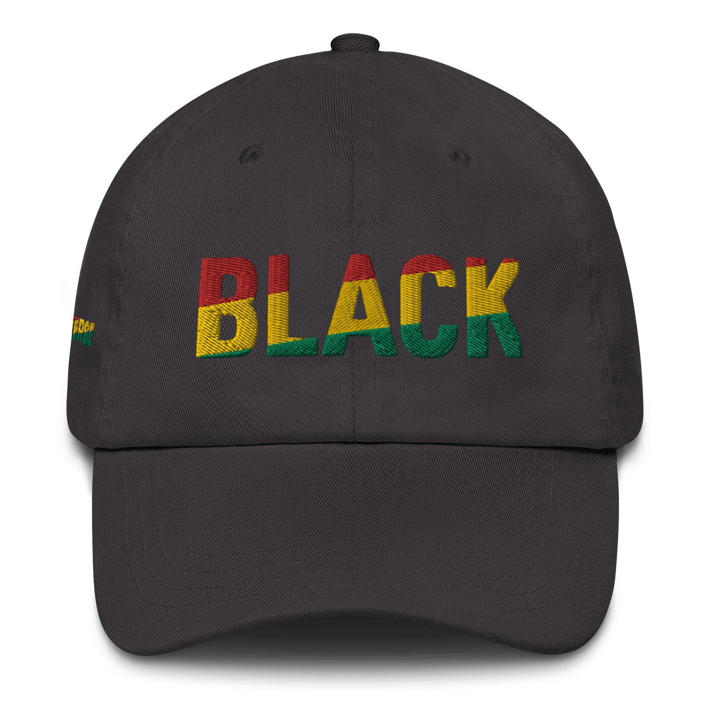 BLACK Embroidery Dad hat