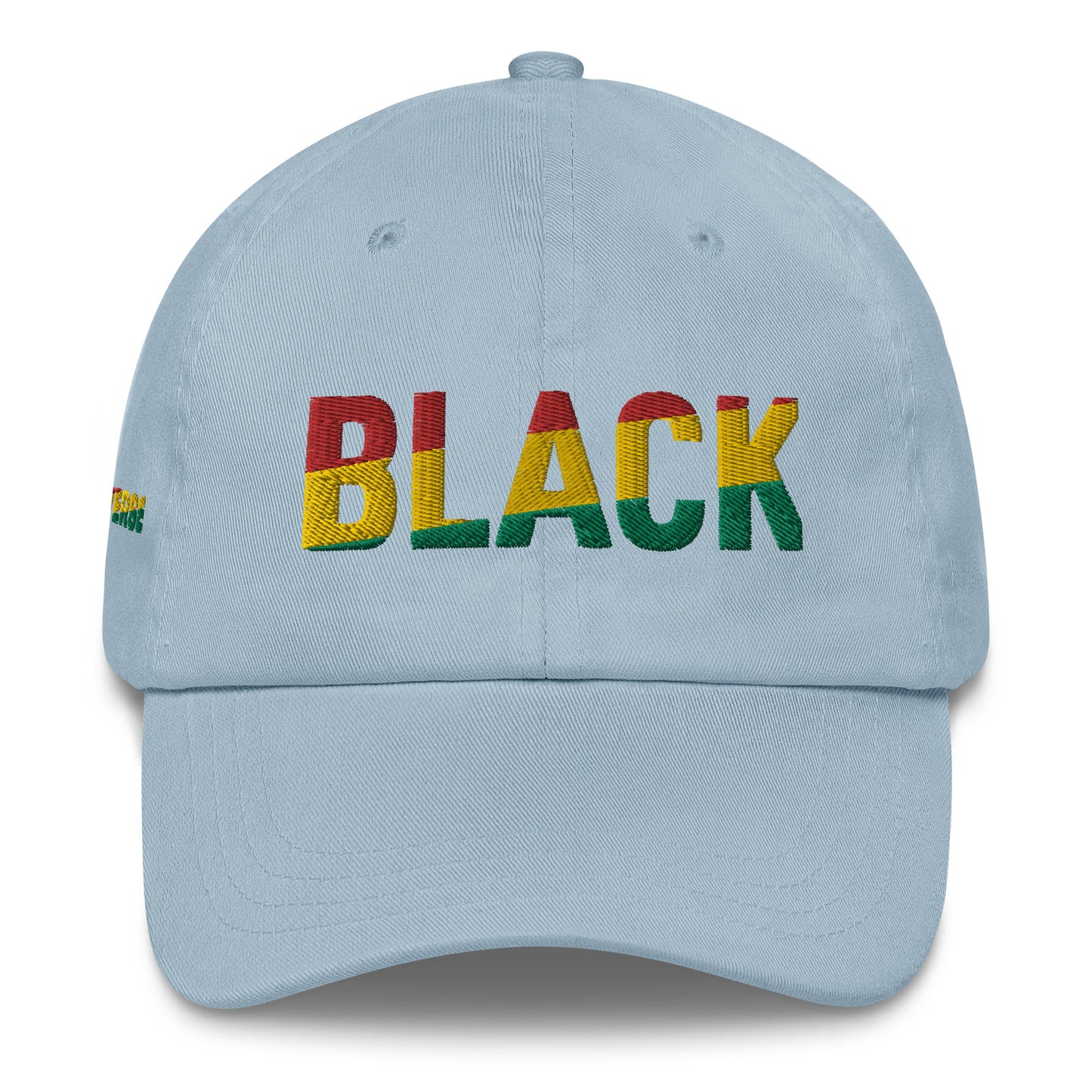 BLACK Embroidery Dad hat