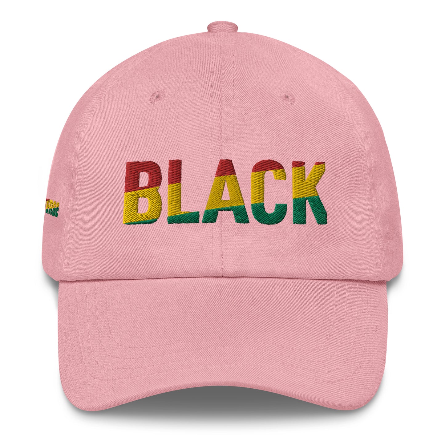 BLACK Embroidery Dad hat