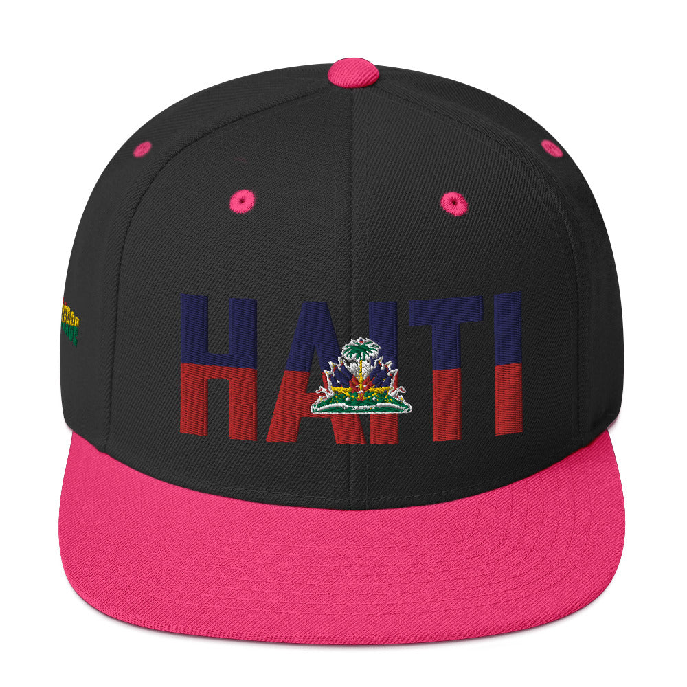 HAITI NATIONAL FLAG INSPIRED Snapback Hat