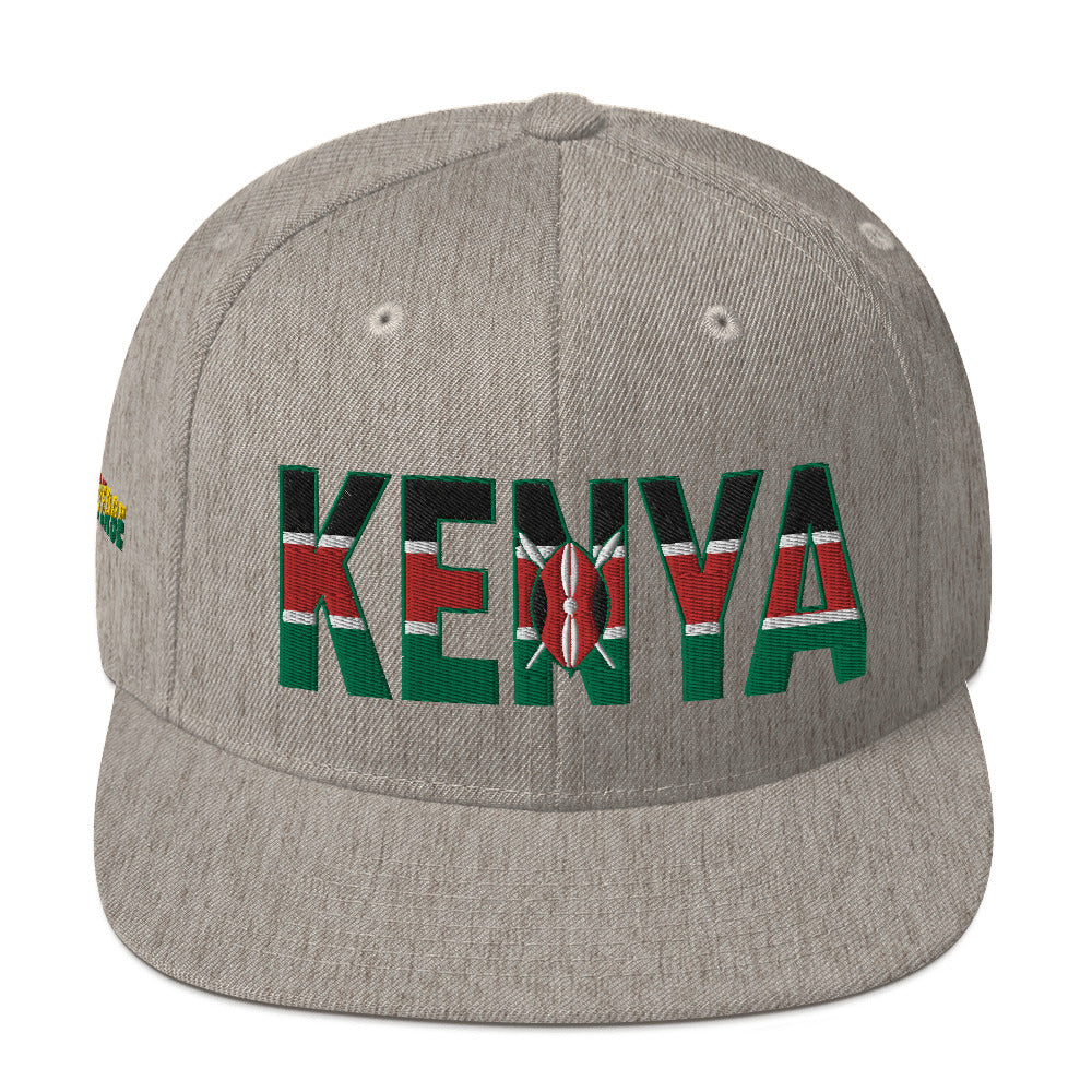 KENYA Embroidered Snapback Hat