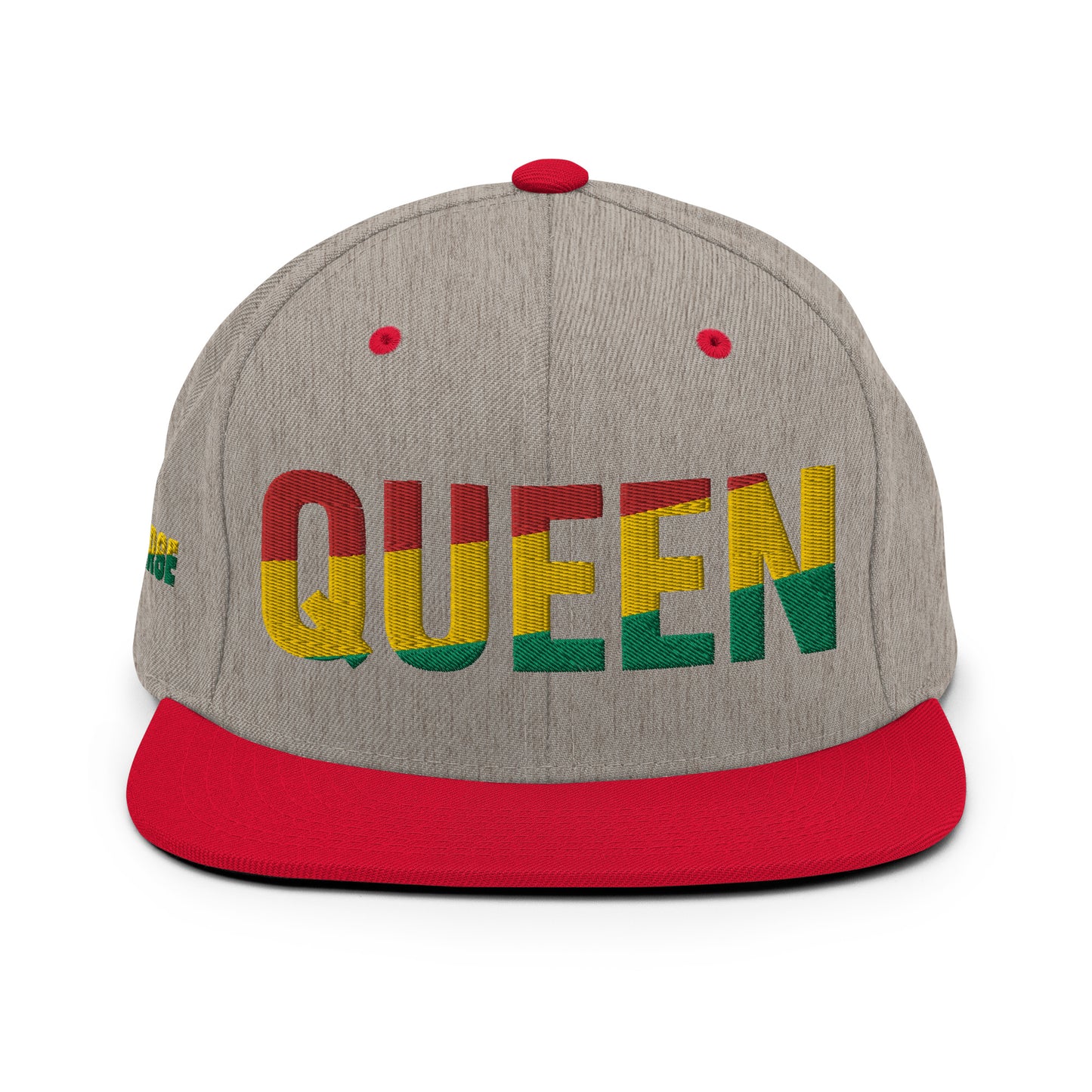 QUEEN Red Yellow Green Snapback Hat