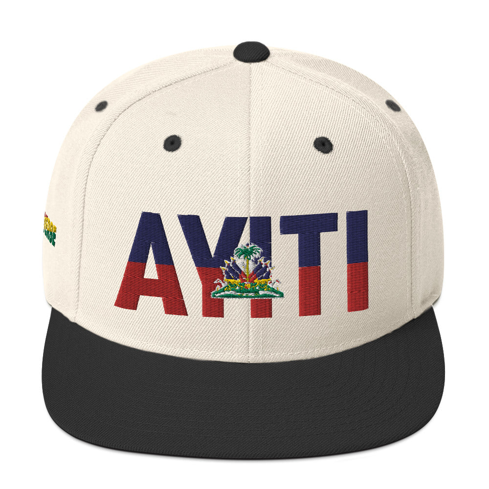 HAITI AYITI NATIONAL FLAG INSPIRED Snapback Hat