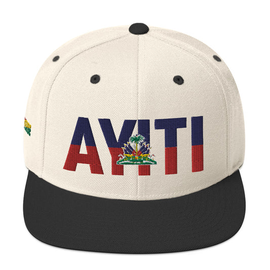HAITI AYITI NATIONAL FLAG INSPIRED Snapback Hat