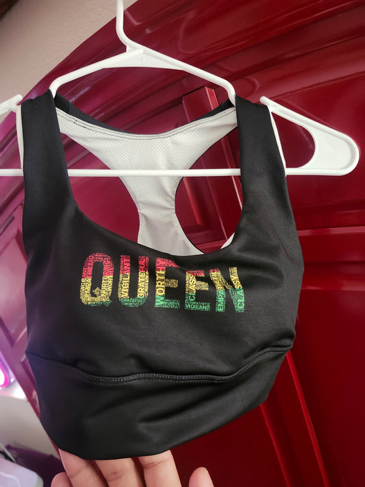 QUEEN Word Cluster Bra SPECIAL PRICE