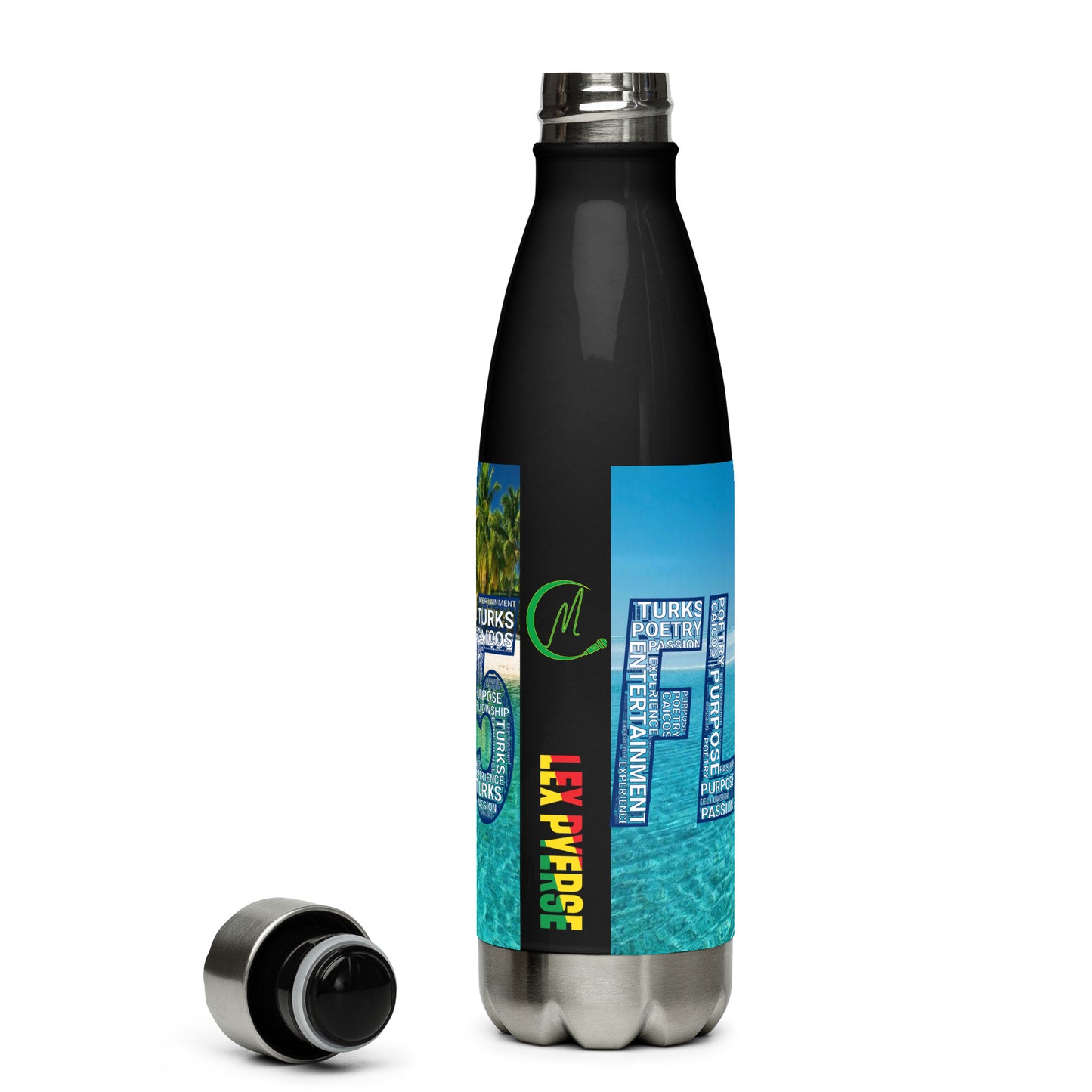TURKS AND CAICOS FLOW INTERNATIONAL Stainless steel water bottle
