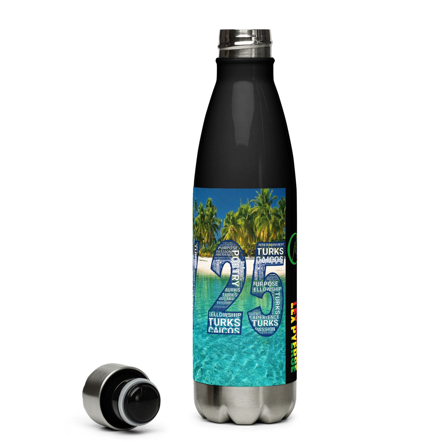 TURKS AND CAICOS FLOW INTERNATIONAL Stainless steel water bottle