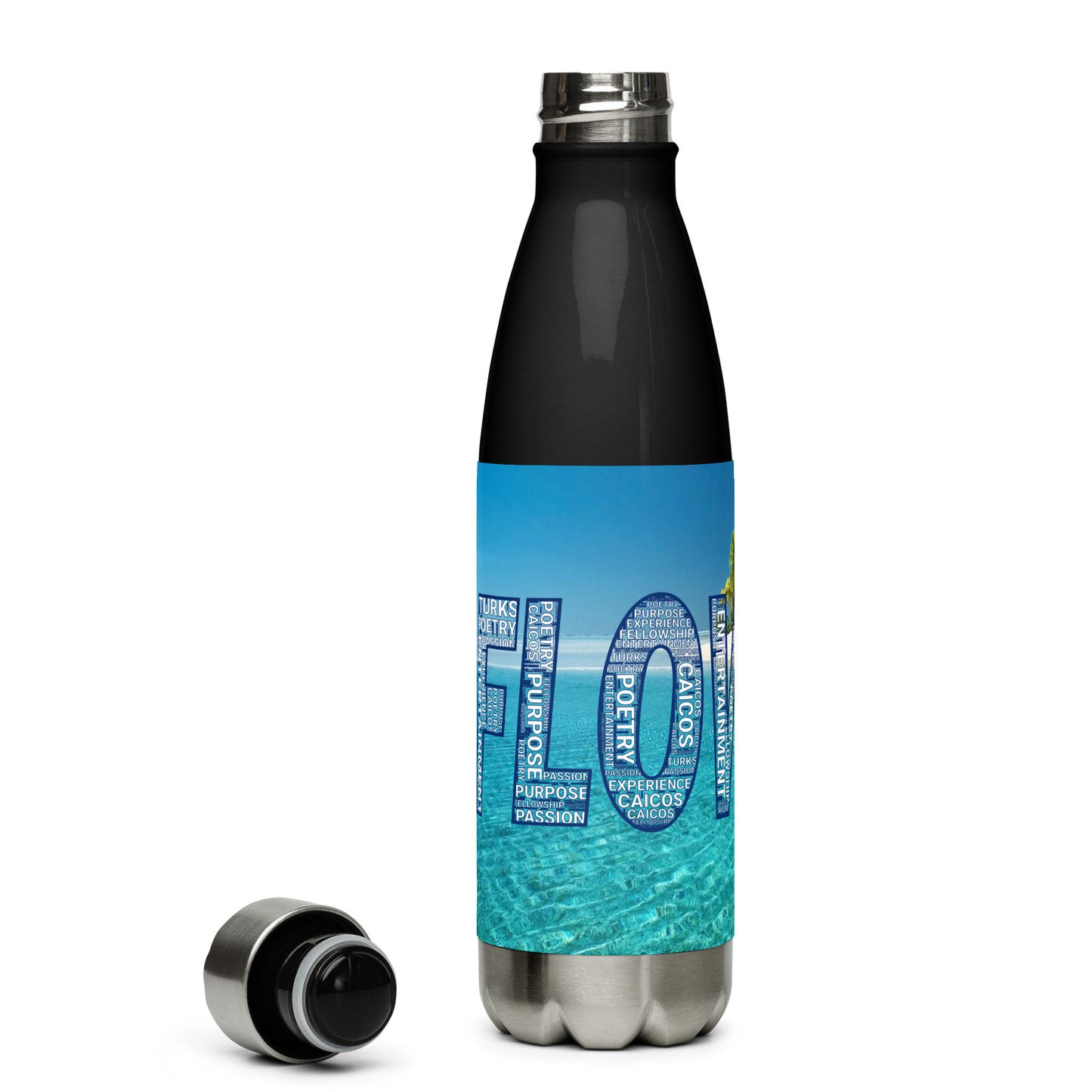 TURKS AND CAICOS FLOW INTERNATIONAL Stainless steel water bottle