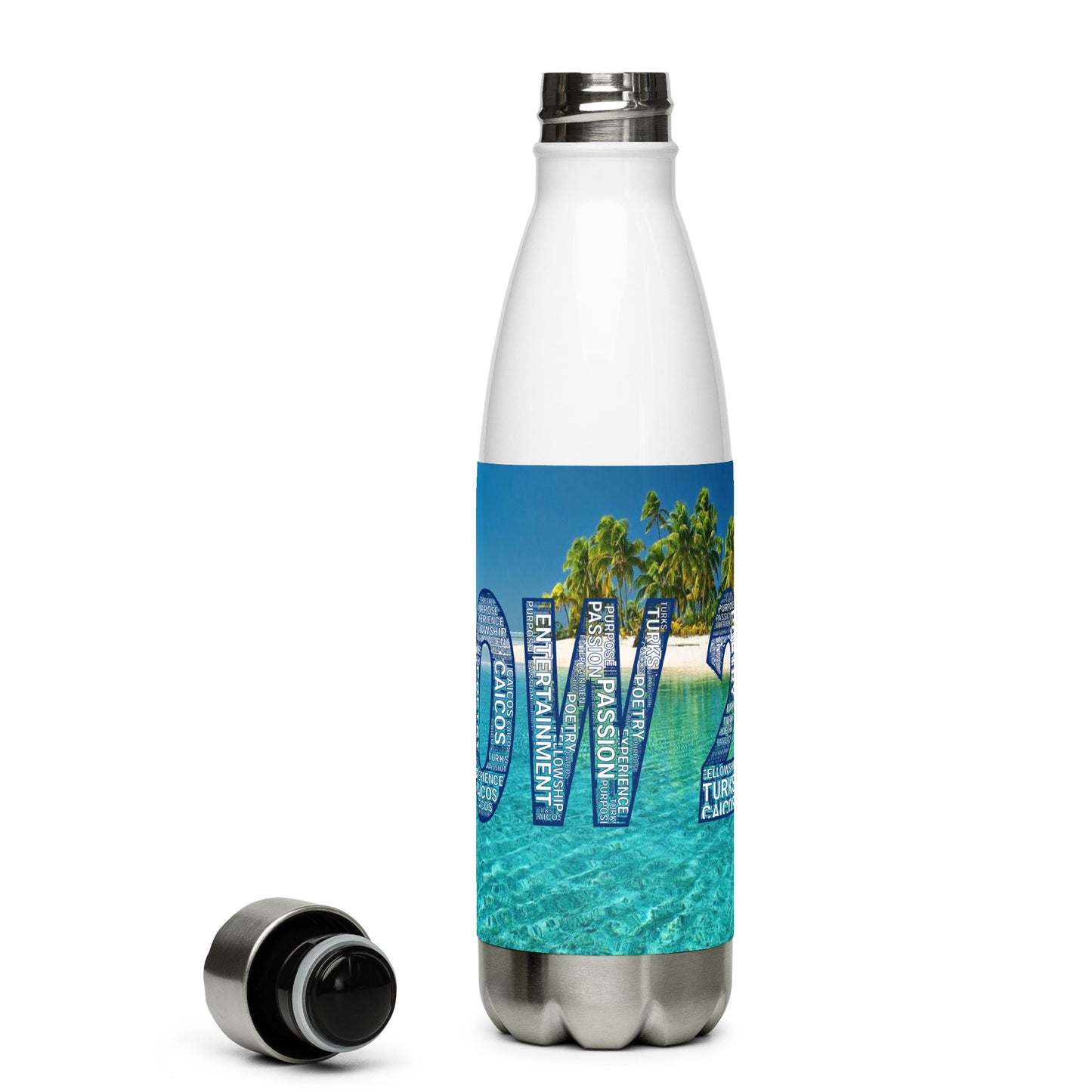TURKS AND CAICOS FLOW INTERNATIONAL Stainless steel water bottle