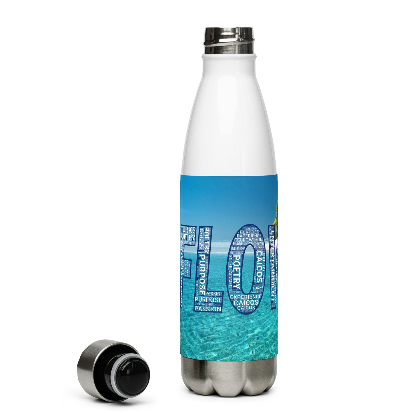 TURKS AND CAICOS FLOW INTERNATIONAL Stainless steel water bottle