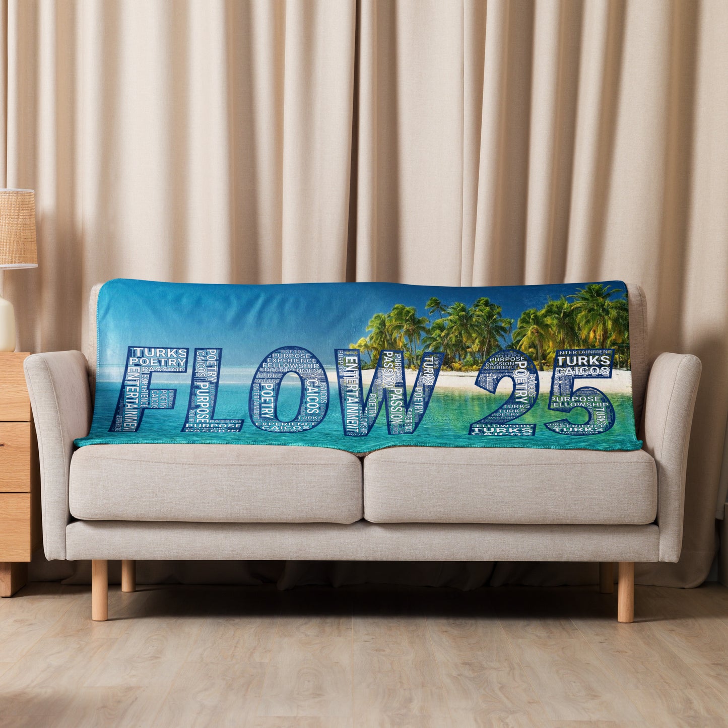TURKS AND CAICOS FLOW INTERNATIONAL Sherpa blanket