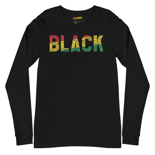 BLACK Unisex Long Sleeve T-Shirt