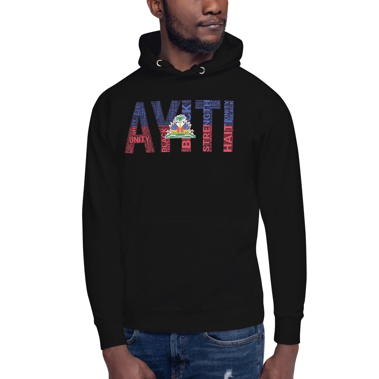 HAITI  AYITI NATIONAL FLAG INSPIRED Unisex Hoodie
