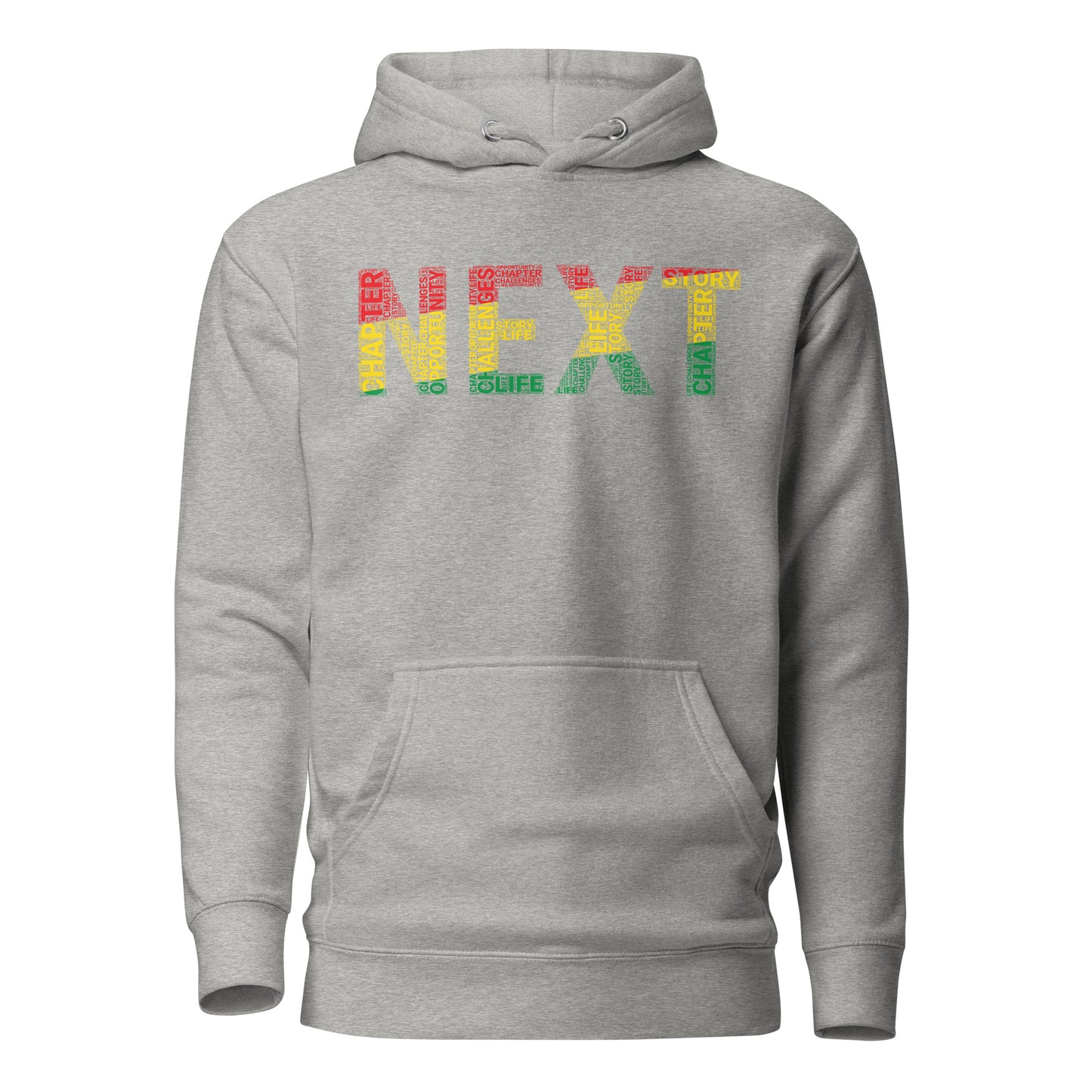 "NEXT" Pan-African Colored Word Cluster Unisex Hoodie