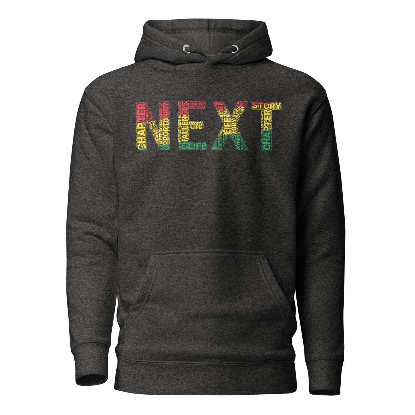 "NEXT" Pan-African Colored Word Cluster Unisex Hoodie