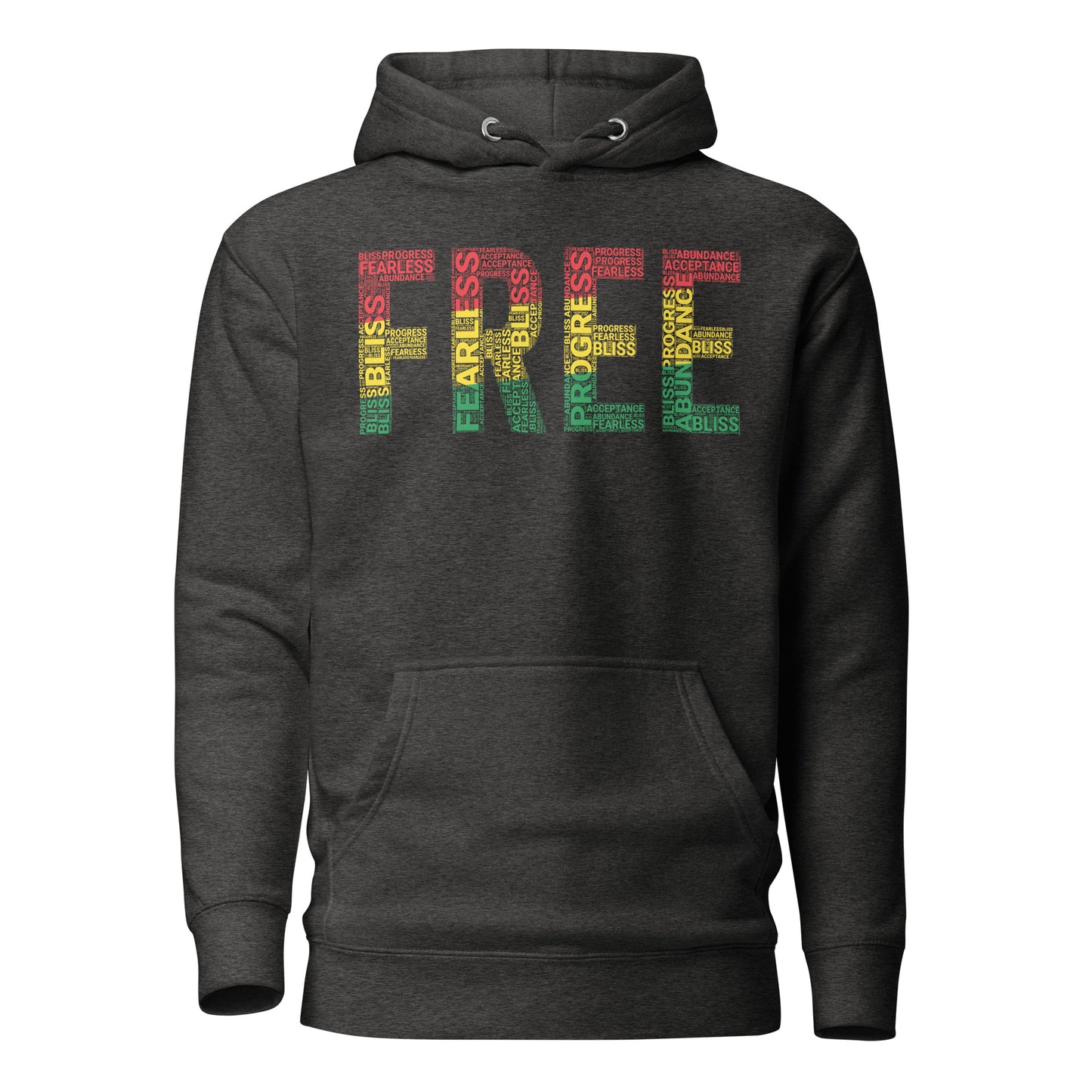 "FREE" Pan-African Colored Word Cluster Unisex Hoodie