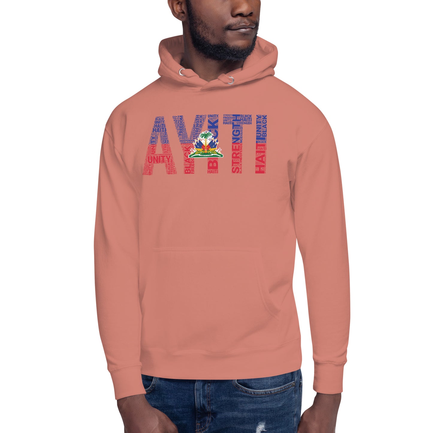 HAITI  AYITI NATIONAL FLAG INSPIRED Unisex Hoodie