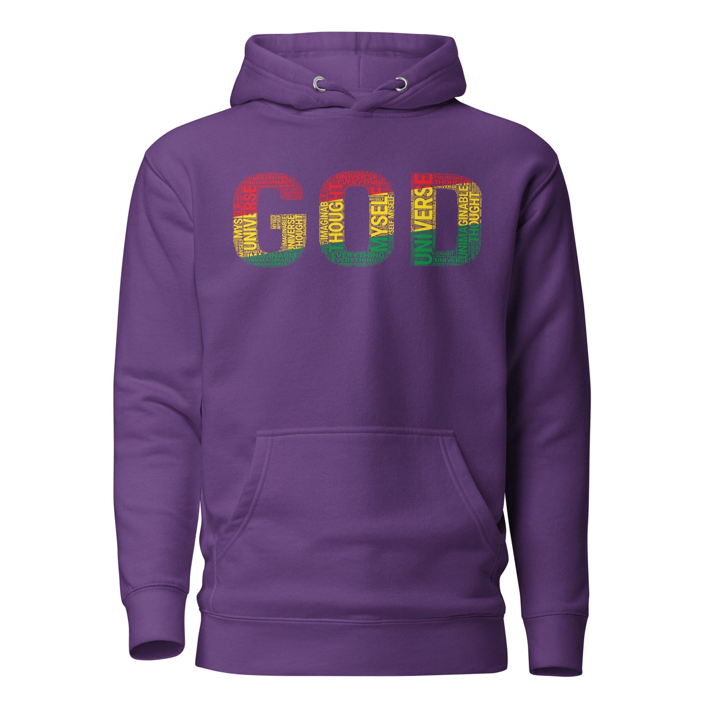 "GOD" Pan-African Colored Word Cluster Unisex Hoodie