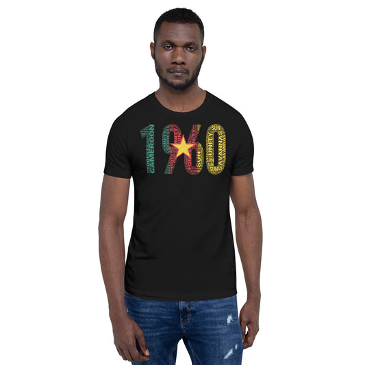 Cameroon 1960 Independence Inspired Word Cluster Unisex T-Shirt
