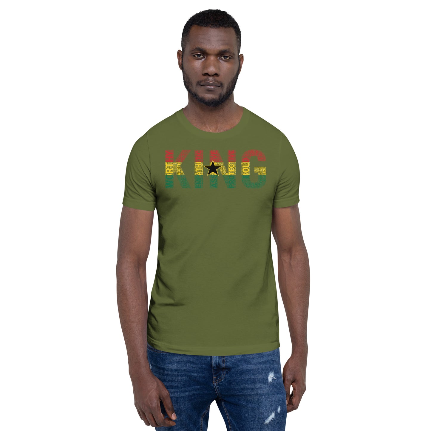 KING Ghana Inspired Unisex t-shirt