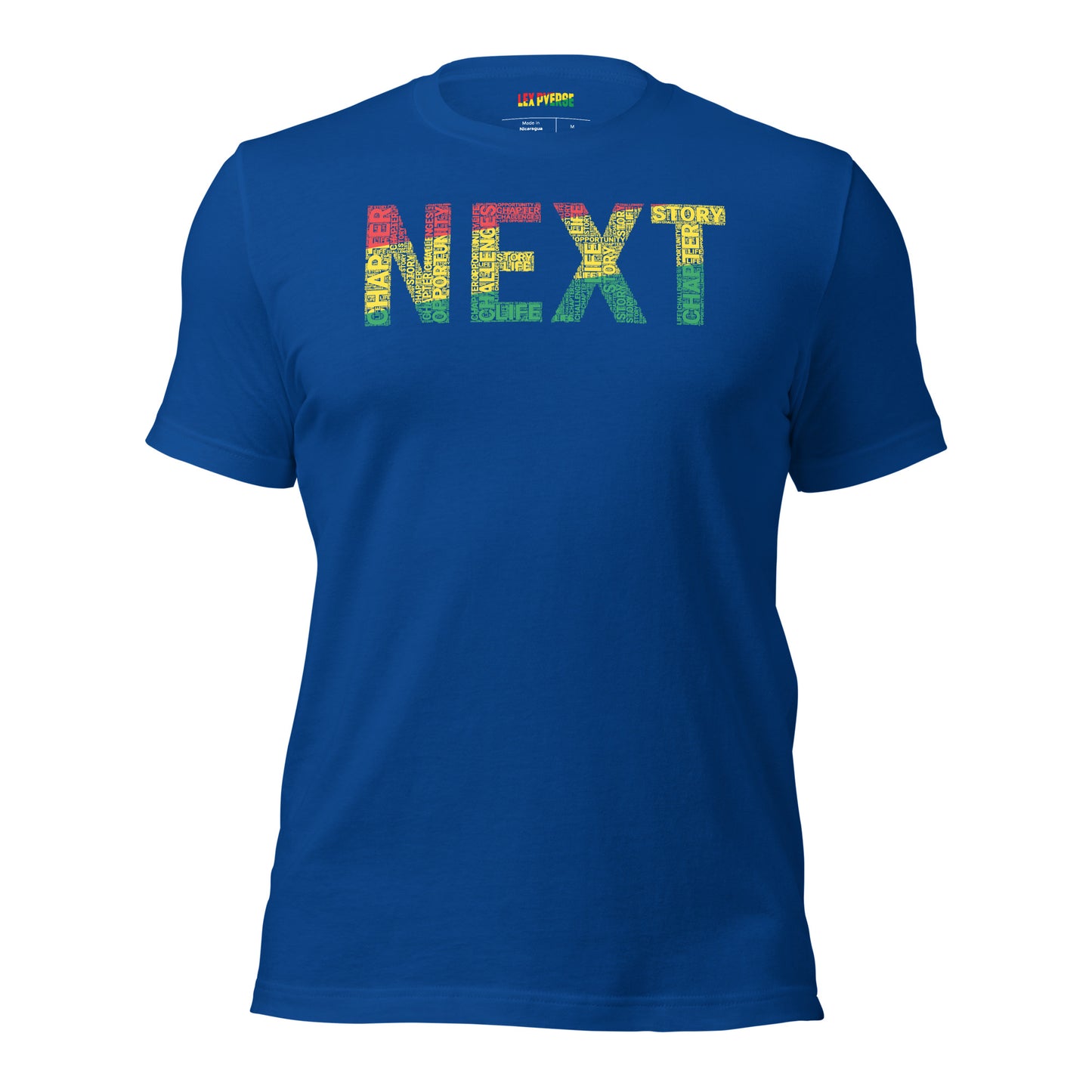 "NEXT" Pan-African Colored Word Cluster Short-Sleeve Unisex T-Shirt
