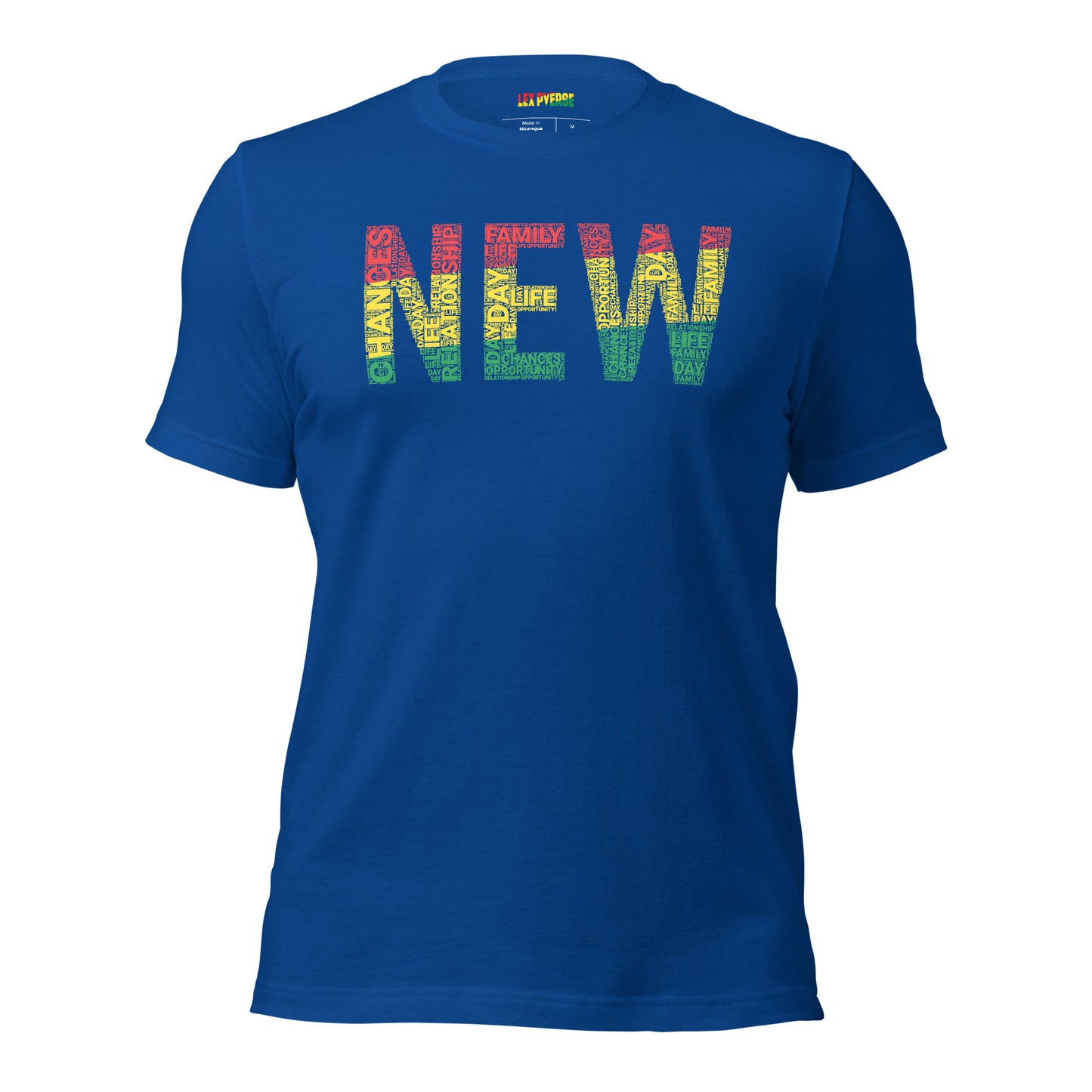 "NEW" Pan-African Colored Word Cluster Short-Sleeve Unisex T-Shirt