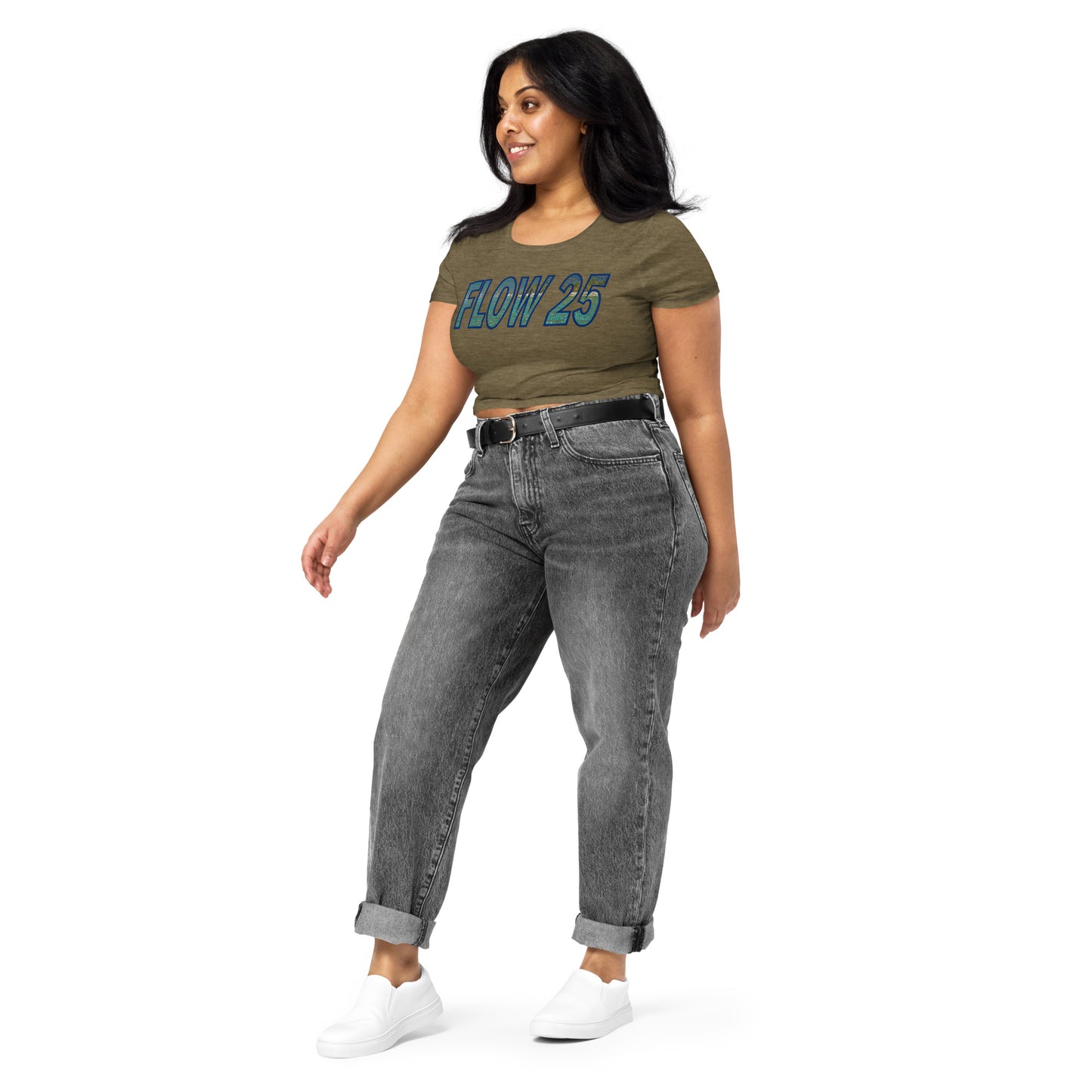 TURKS AND CAICOS FLOW INTERNATIONAL Women’s Crop T-Shirt