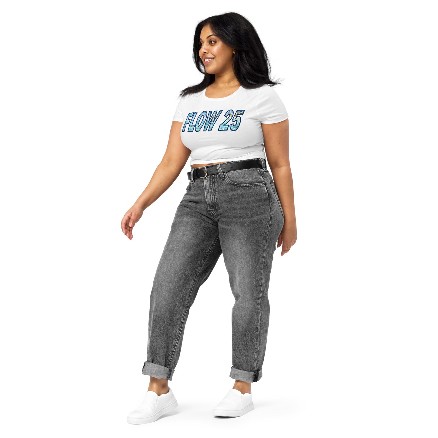 TURKS AND CAICOS FLOW INTERNATIONAL Women’s Crop T-Shirt