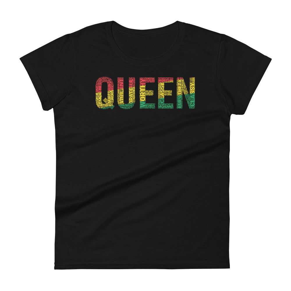 QUEEN Pan African Inspired Women's short sleeve t-shirt