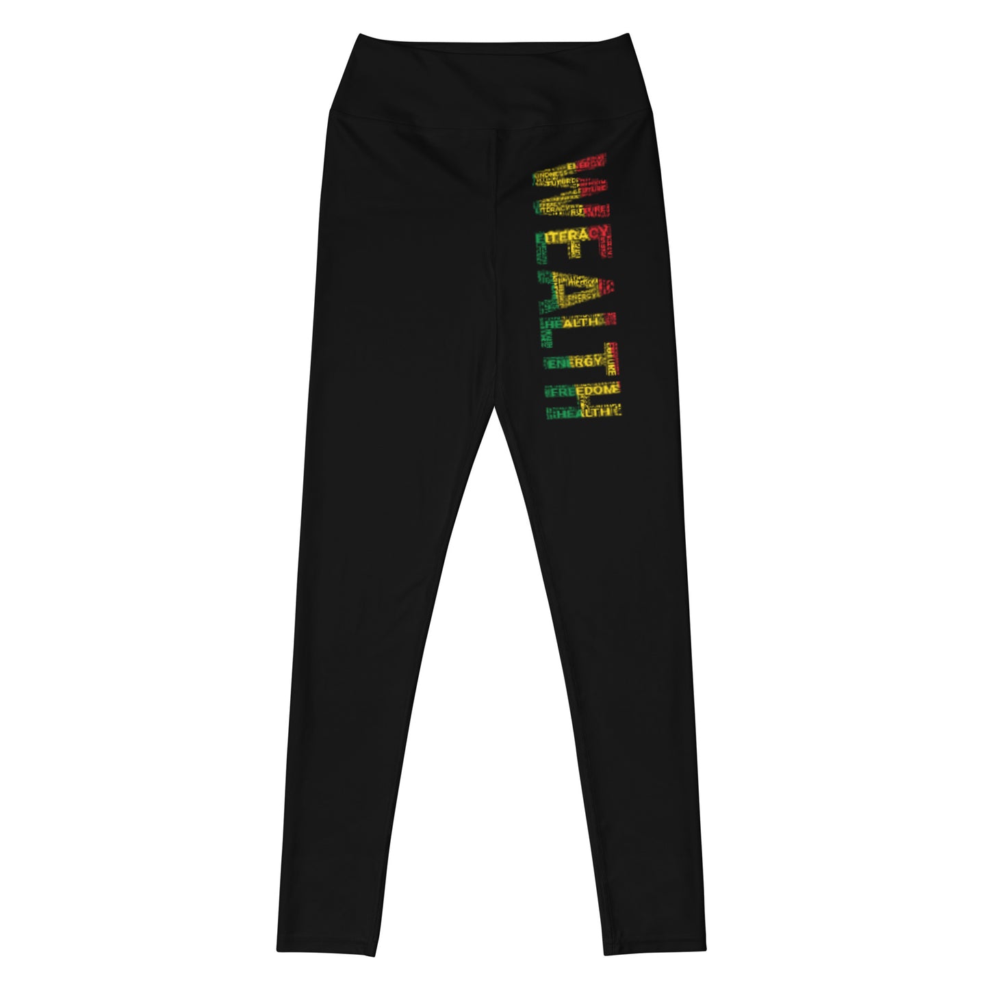 WEALTH Word Cluster Yoga Leggings