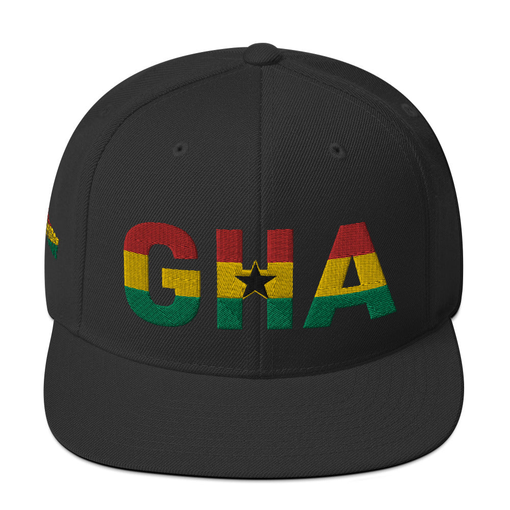 GHANA National Flag Inspired Snapback Hat