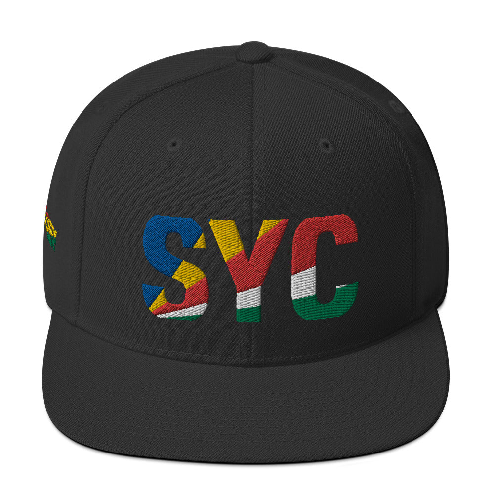 SEYCHELLES National Flag Inspired Snapback Hat