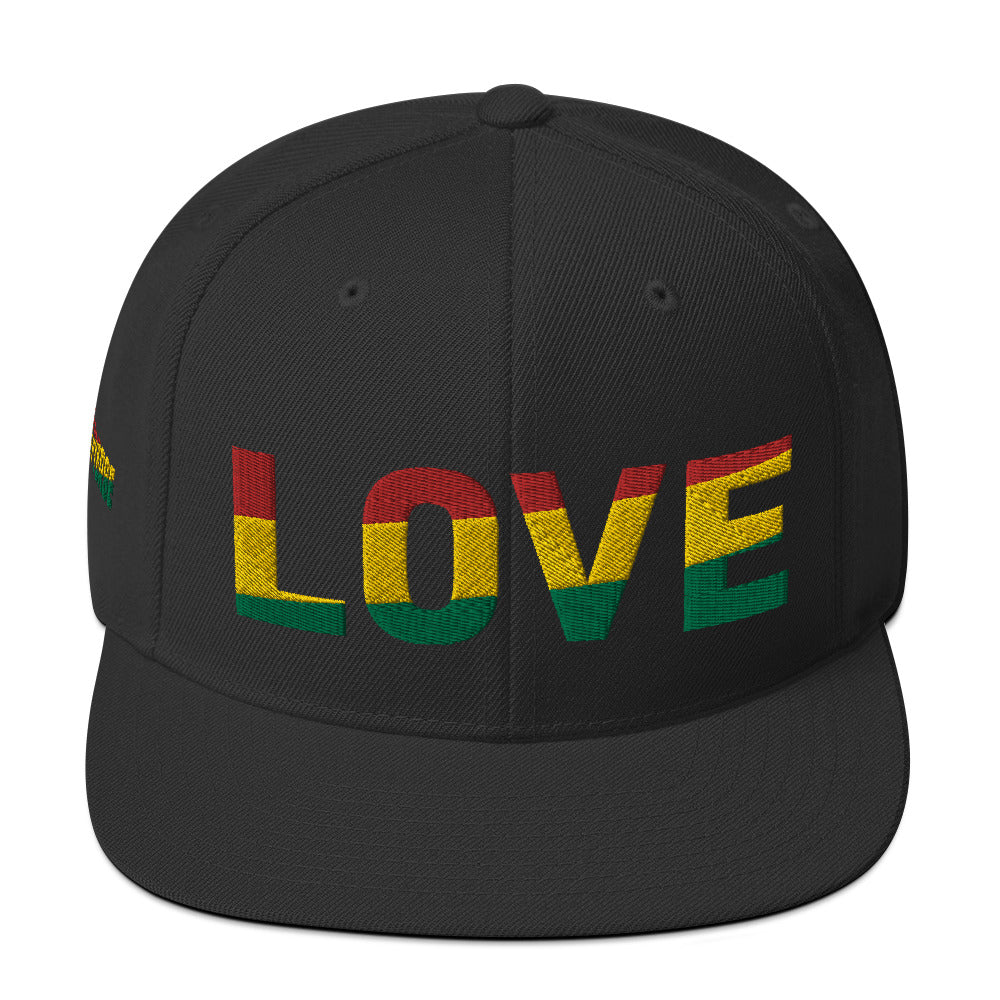 LOVE Pan-African Color Snapback Hat