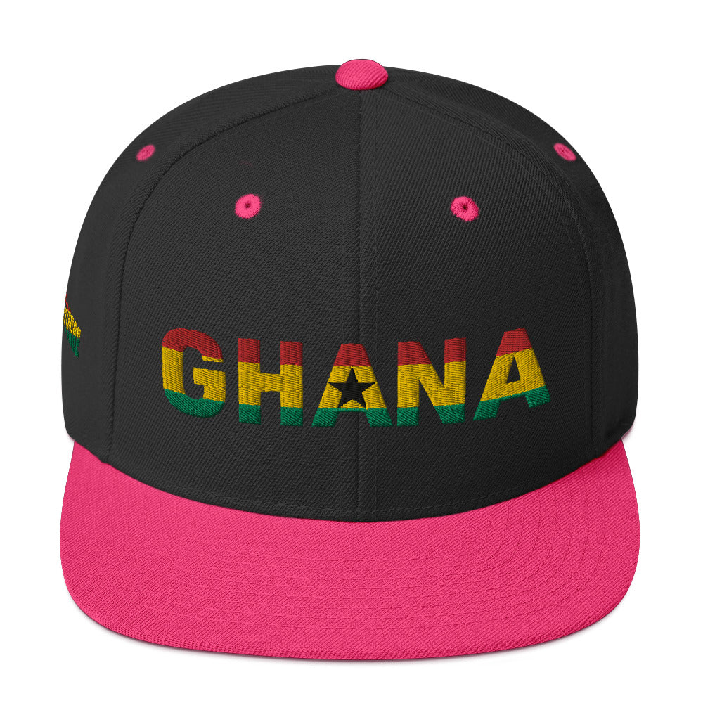 GHANA National Flag Inspired Snapback Hat