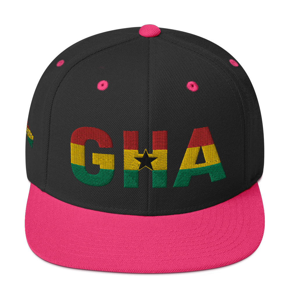 GHANA National Flag Inspired Snapback Hat