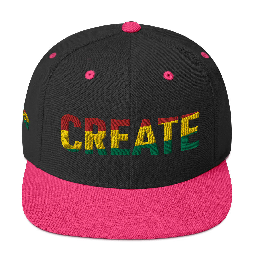 CREATE Pan African Color Snapback Hat