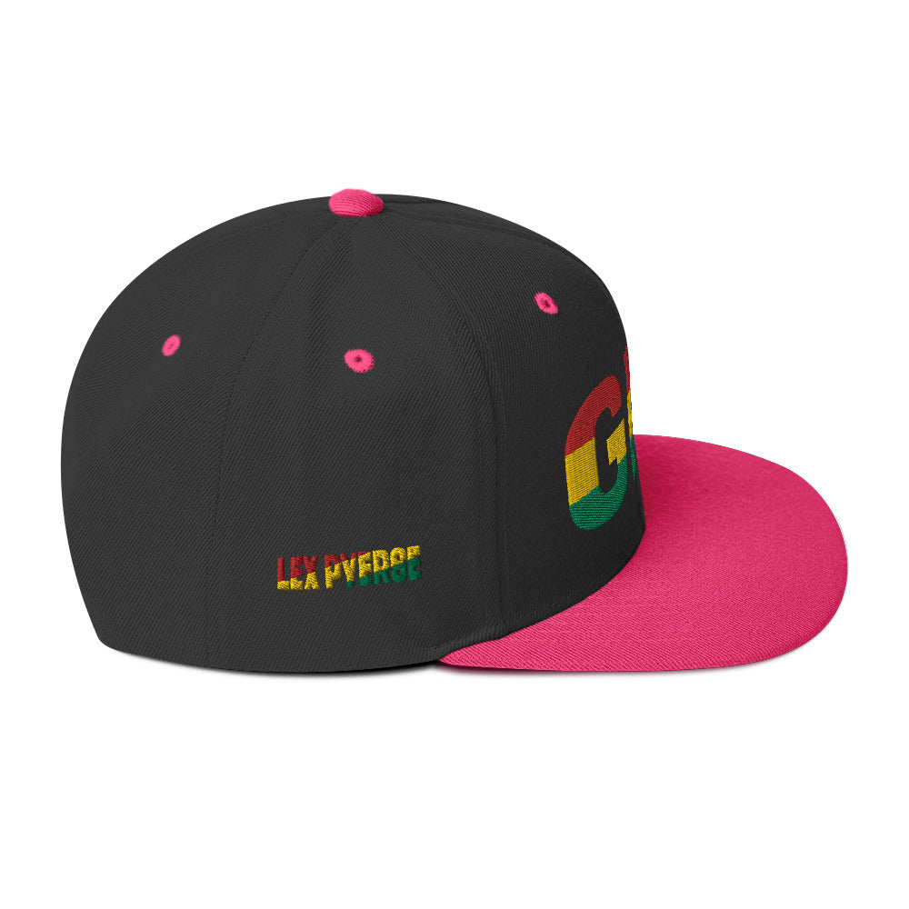 GHANA National Flag Inspired Snapback Hat