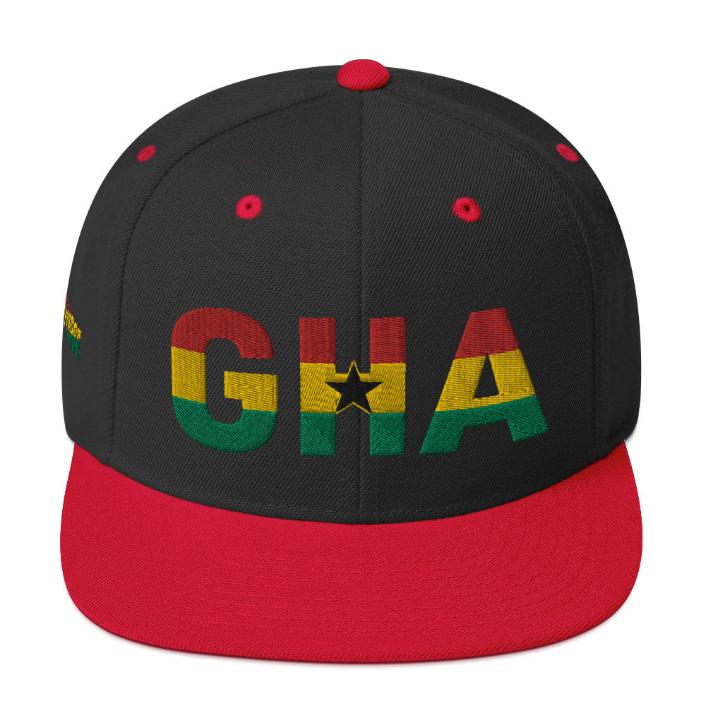GHANA National Flag Inspired Snapback Hat