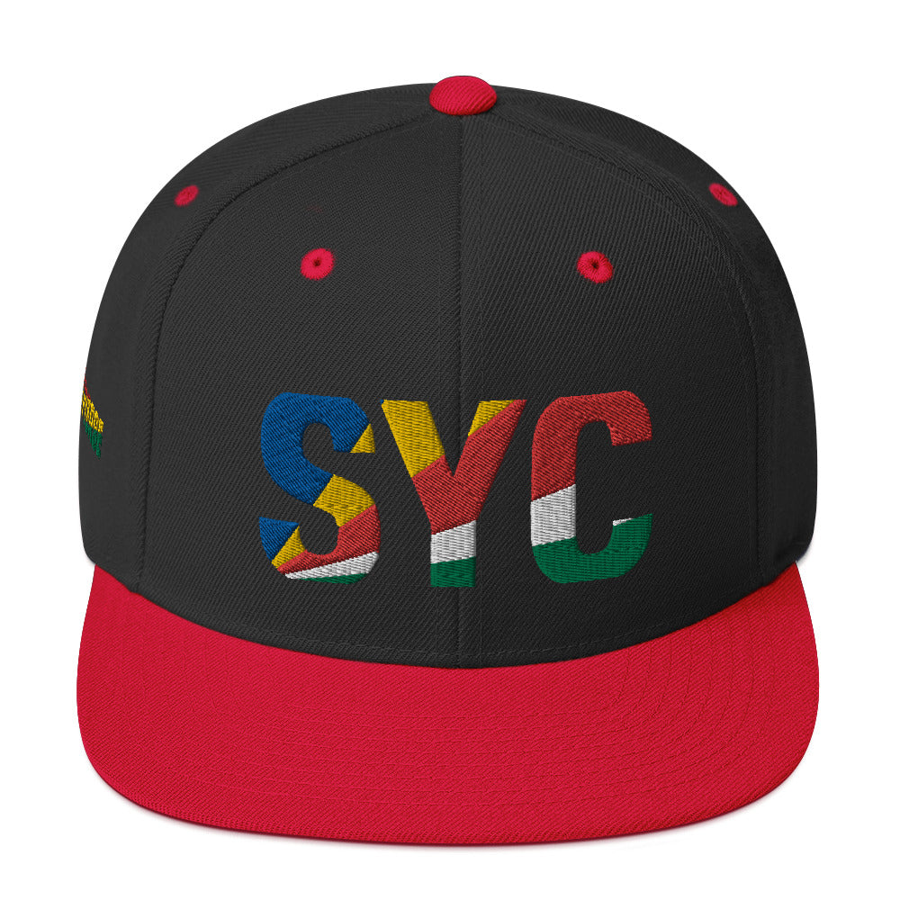 SEYCHELLES National Flag Inspired Snapback Hat