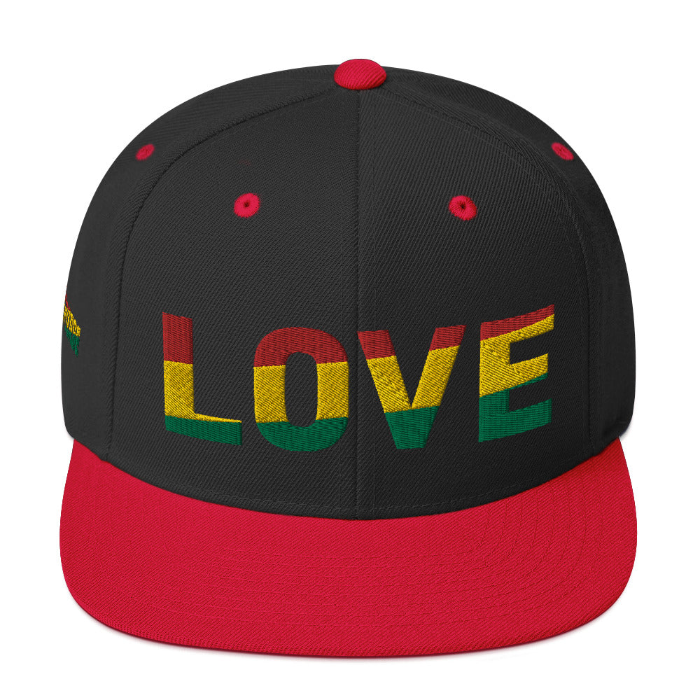 LOVE Pan-African Color Snapback Hat