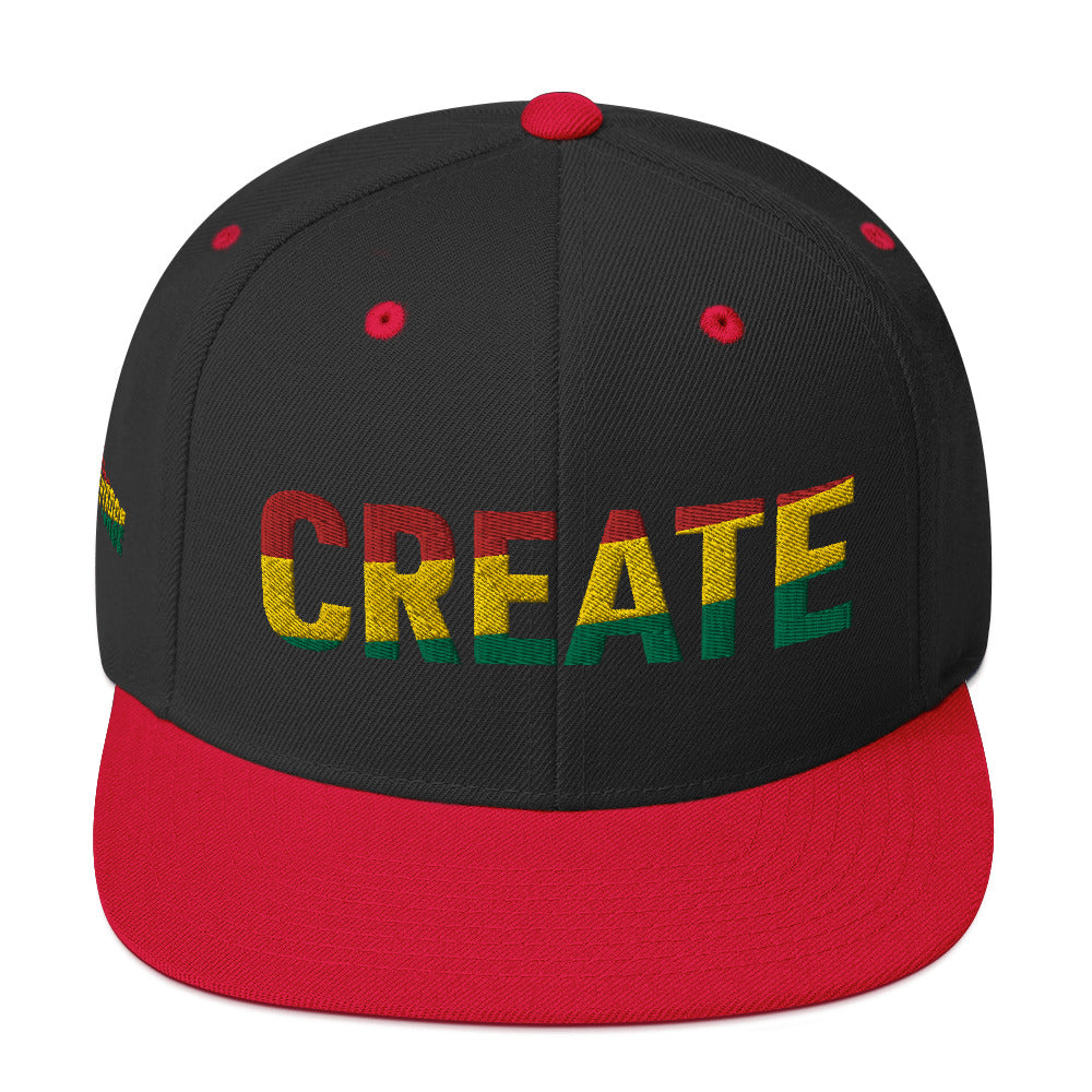 CREATE Pan African Color Snapback Hat