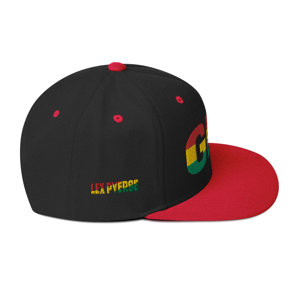 GHANA National Flag Inspired Snapback Hat