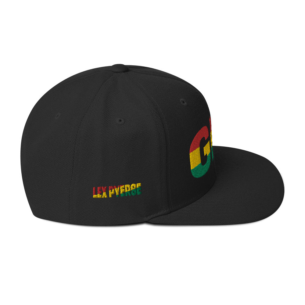 GHANA National Flag Inspired Snapback Hat