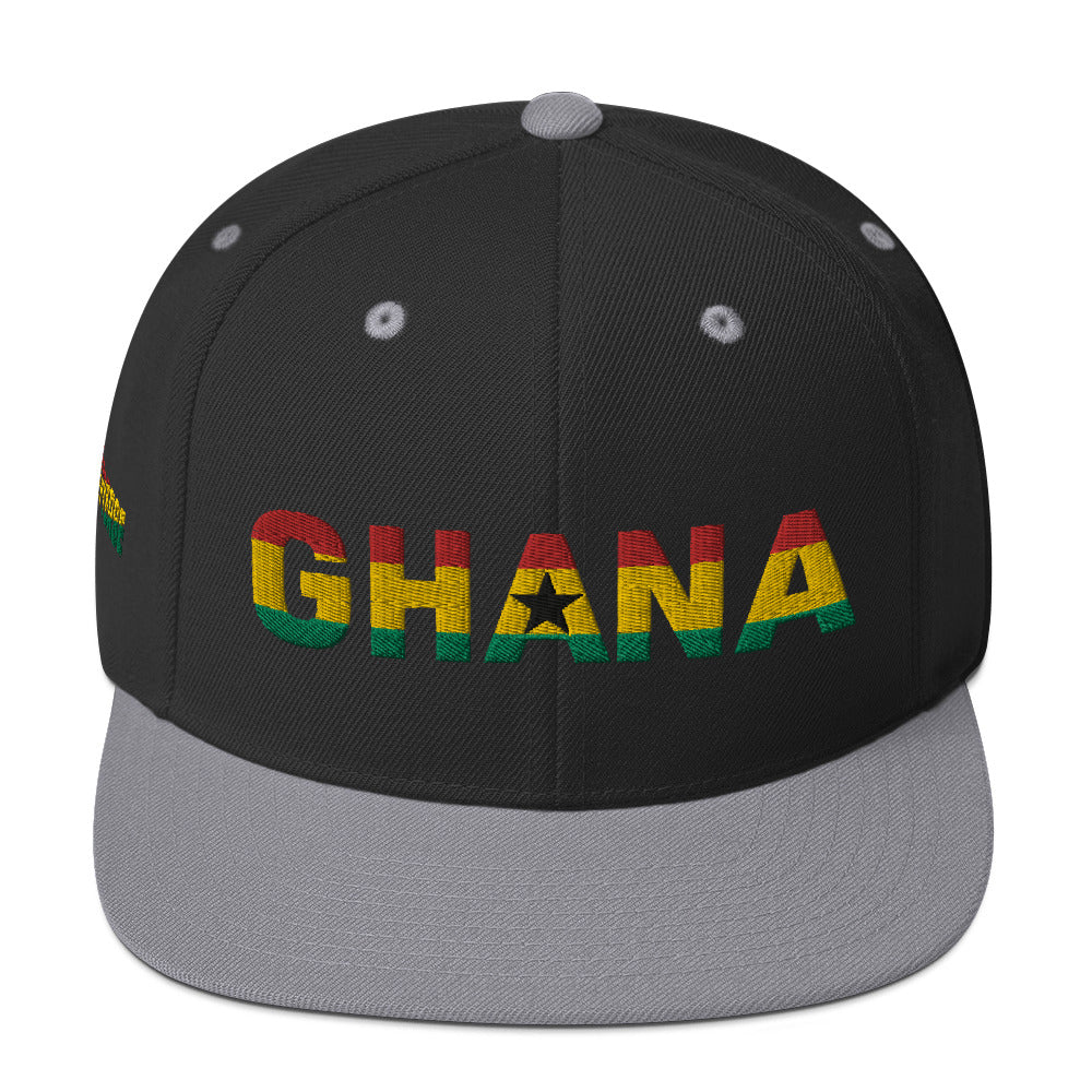 GHANA National Flag Inspired Snapback Hat