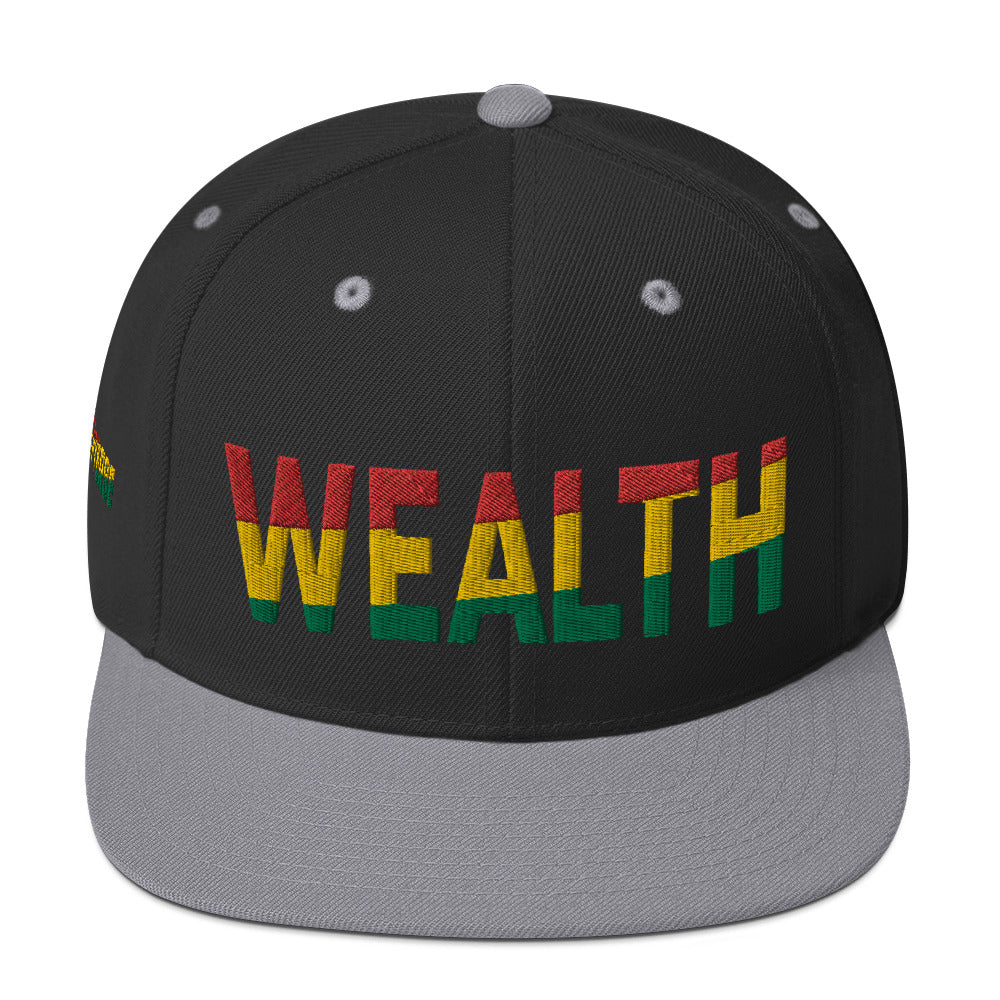 WEALTH Pan African Color Snapback Hat