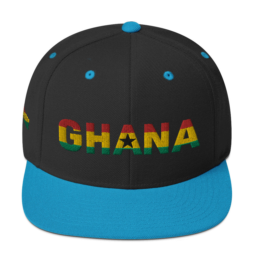 GHANA National Flag Inspired Snapback Hat