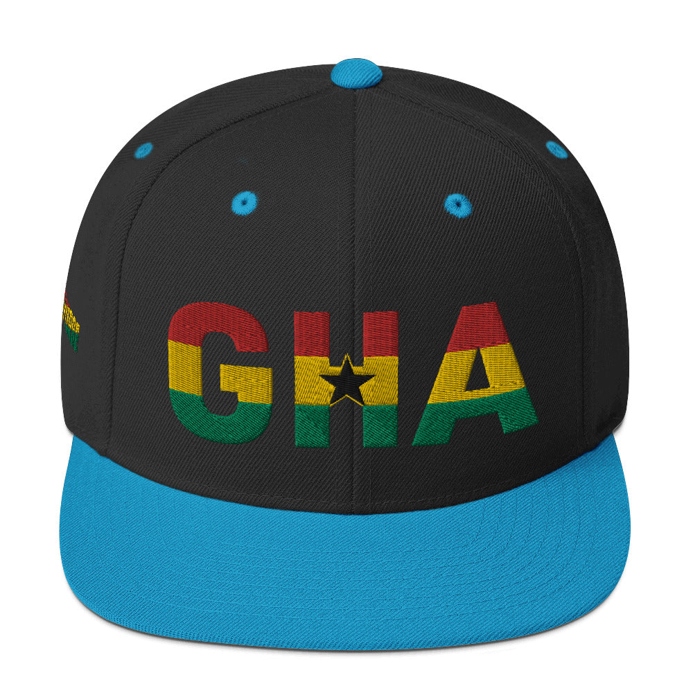 GHANA National Flag Inspired Snapback Hat