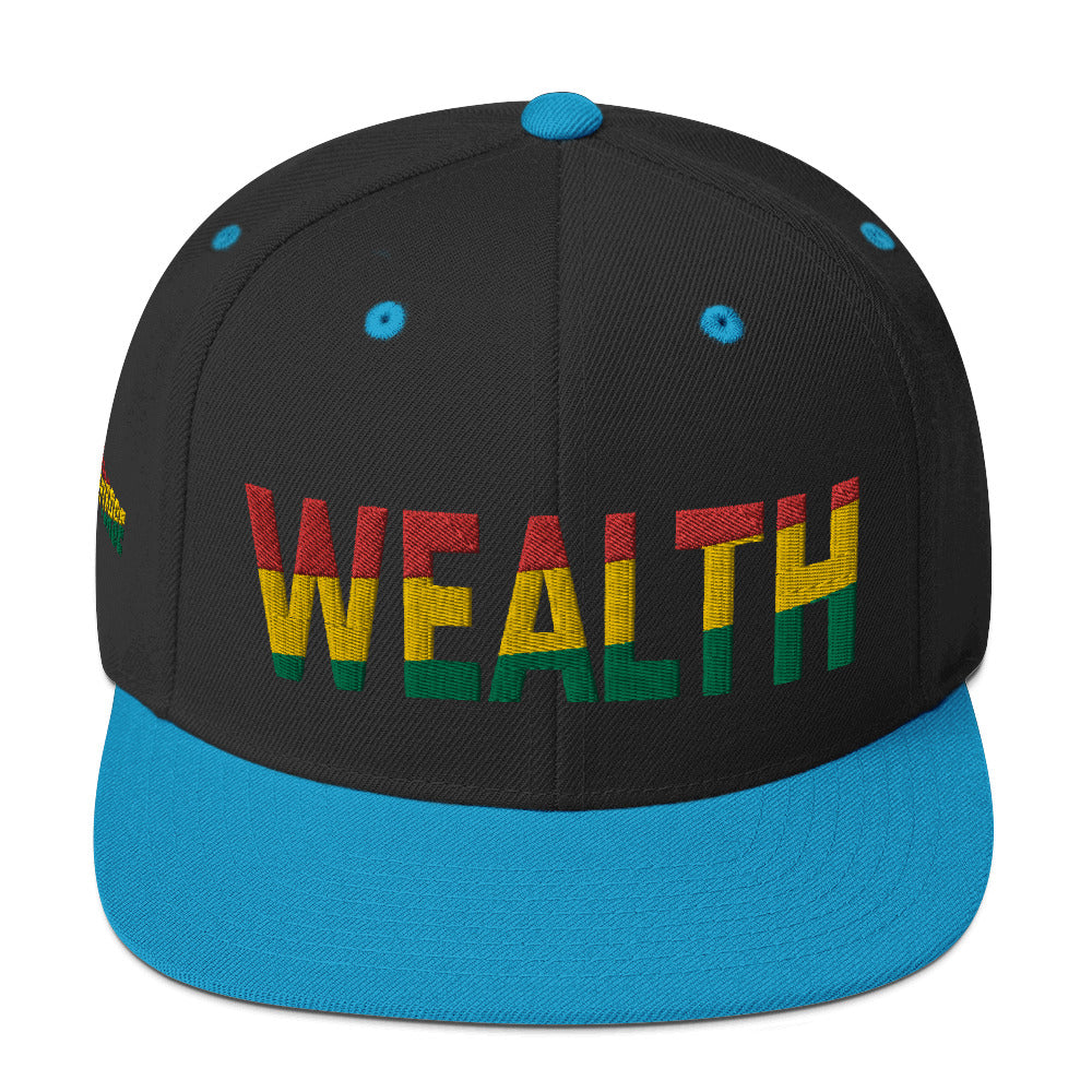 WEALTH Pan African Color Snapback Hat