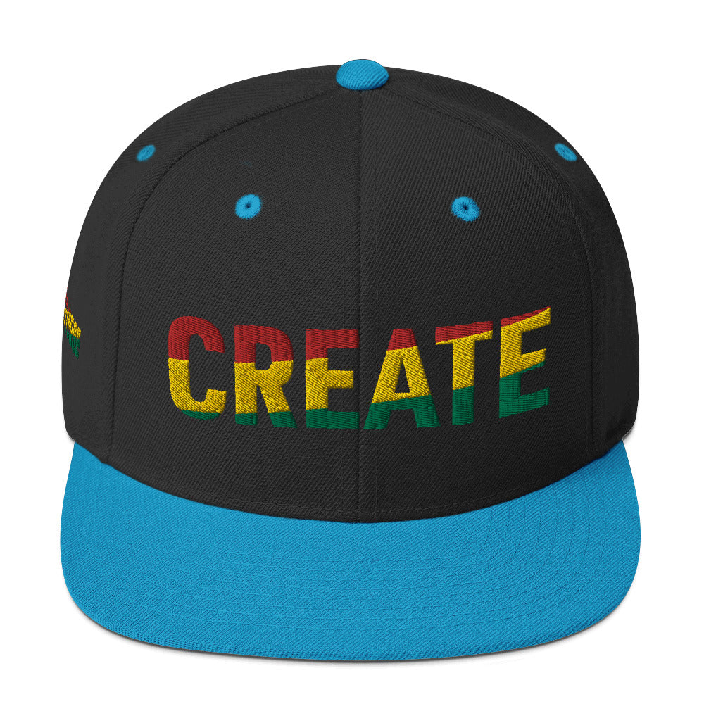 CREATE Pan African Color Snapback Hat